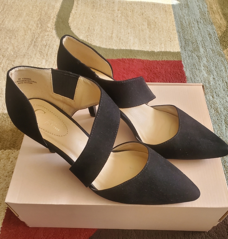 👠Womens Comfort  Black Heels
